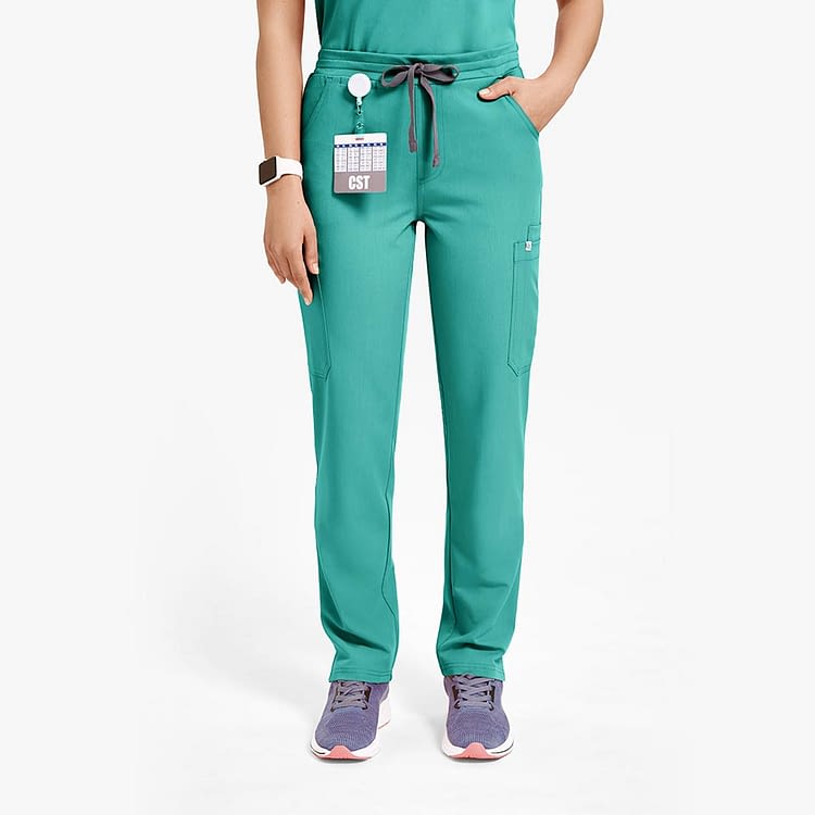 QUẦN SCRUB NỮ SKINNY 11 TÚI