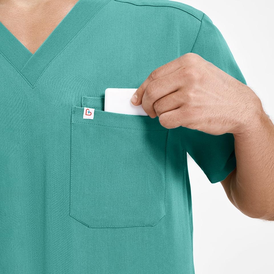 Men’s Two-Pocket Scrub Top