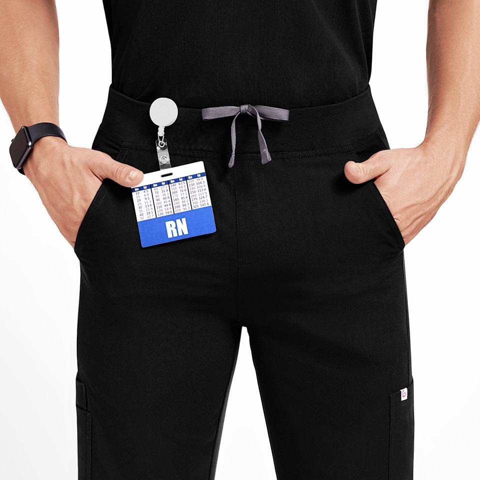 Men’s Seven-Pocket Cargo Scrub Pants