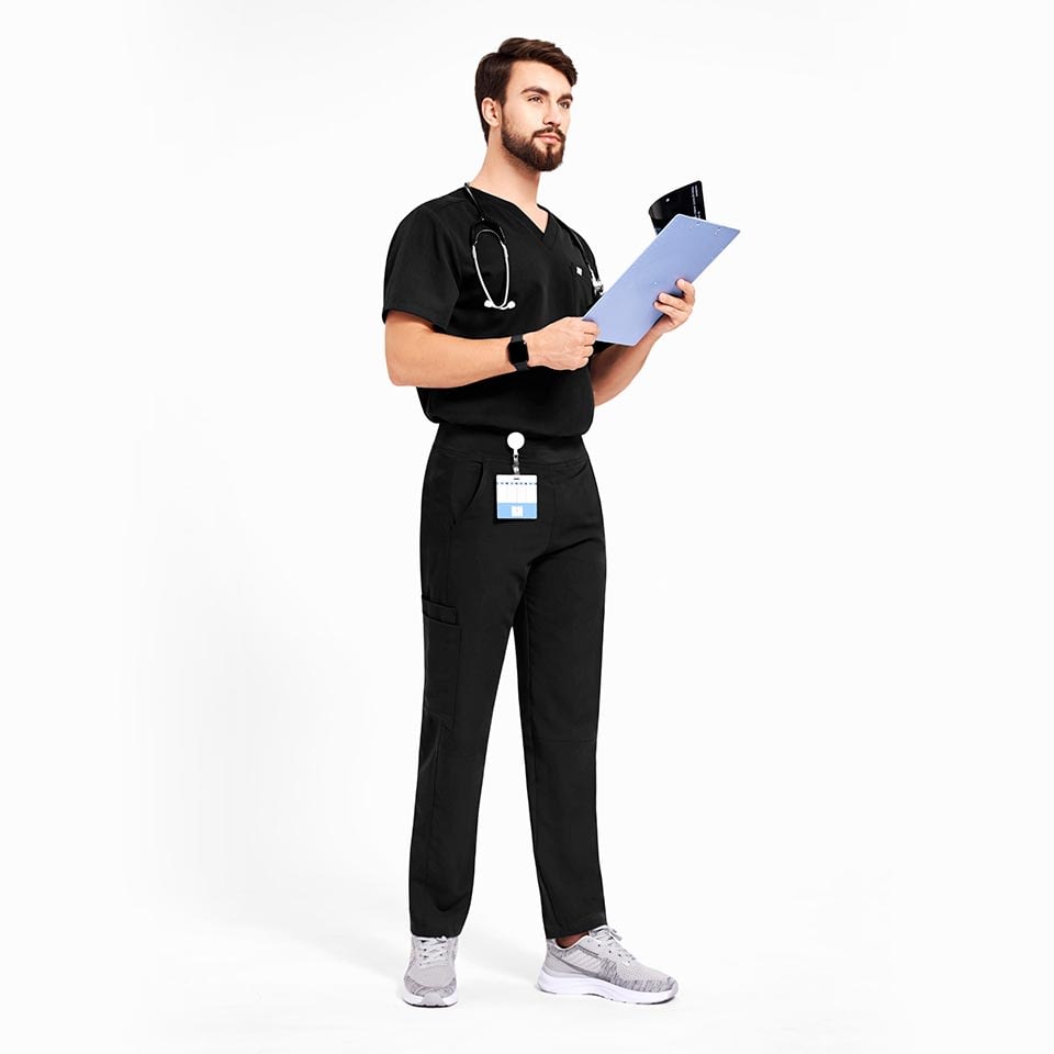 Men’s Seven-Pocket Cargo Scrub Pants