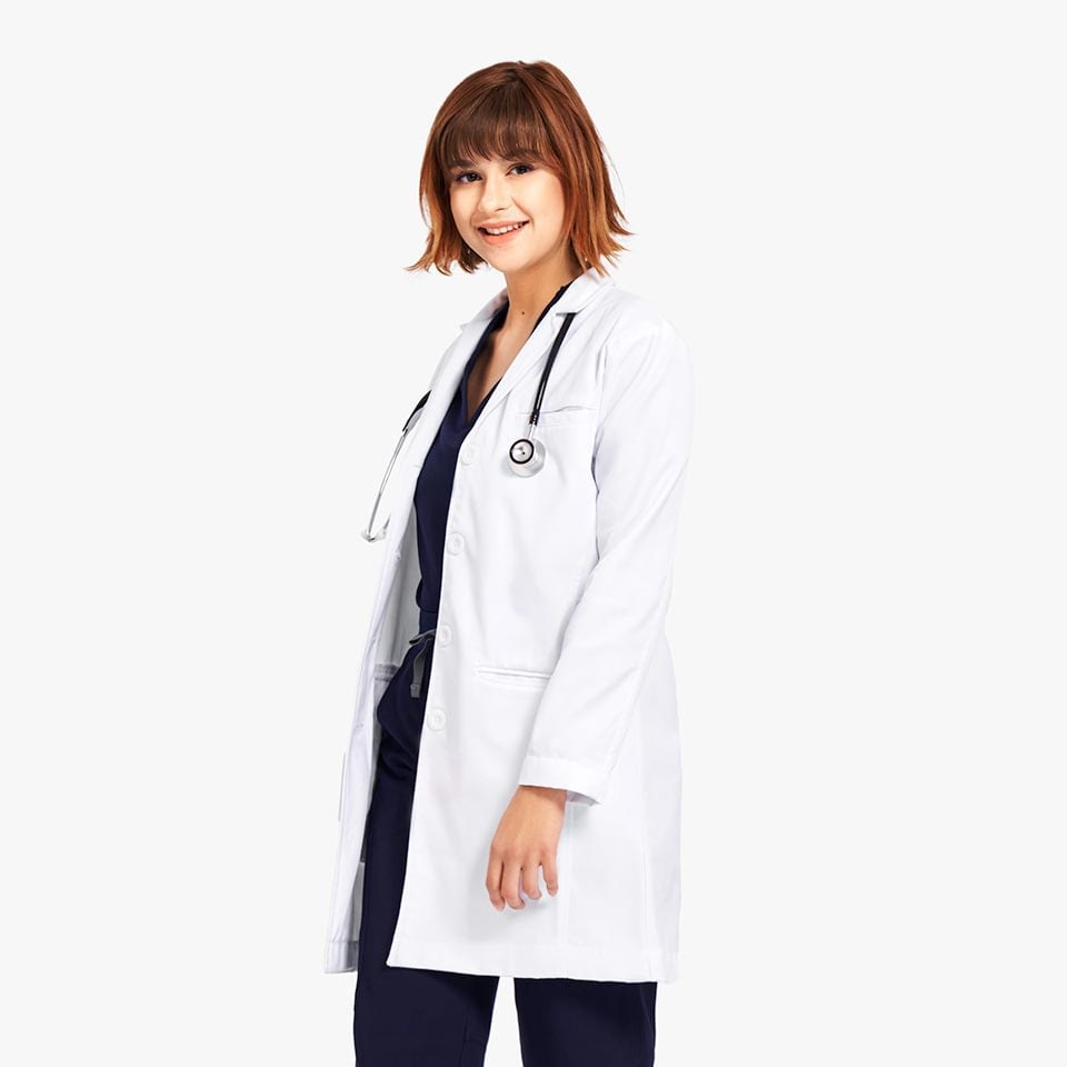 Women’s Three-Pocket Lab Coat